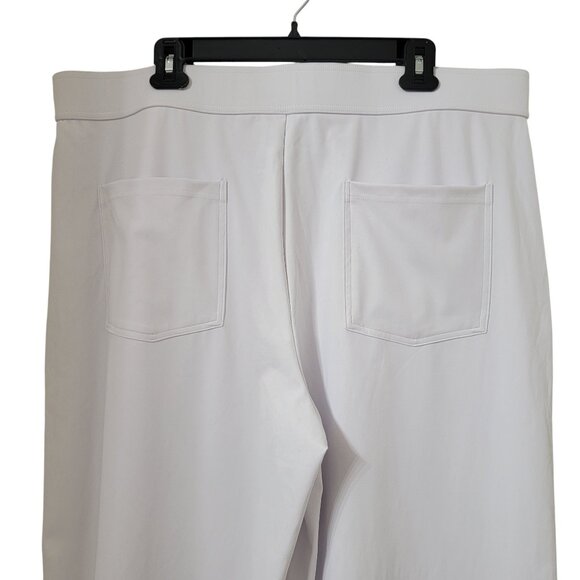 Halara Size 2X White High Waist Button Multiple Pocket Straight Leg Pants NEW - Picture 6 of 14